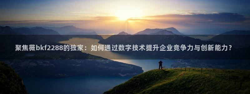 7790cnm必发集团app下载：聚焦薇bkf2288的独家：如何通过数字技术提升企业竞争力与创新能力？